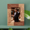 Groom Personalized Wooden Frame 4" x 6" Brown (Vertical)