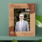 Love Is Passion, Obsession, Someone You Live Without Personalized Wooden Frame 5" x 7" Brown (Vertical)