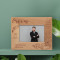 At A Touch Of Love, Everyone Becomes A Poet Personalized Wooden Frame-5" x 3 1/2" Brown Horizontal