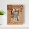 Families Are The Compass That Guides Us Personalized Wooden Frame 3 1/2" x 5" Brown (Vertical)