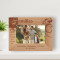 Families Are The Compass That Guides Us Personalized Wooden Frame-6" x 4" Brown Horizontal