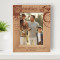Families Are The Compass That Guides Us Personalized Wooden Frame 5" x 7" Brown (Vertical)