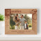 Families Are The Compass That Guides Us Personalized Wooden Frame-7" x 5" Brown Horizontal
