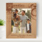 Families Are The Compass That Guides Us Personalized Wooden Frame 8" x 10" Brown (Vertical)