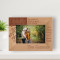 So Much Of What Is Great Has Sprung From The Closeness Of Family Ties Personalized Wooden Frame-6" x 4" Brown Horizontal