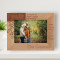 So Much Of What Is Great Has Sprung From The Closeness Of Family Ties Personalized Wooden Frame-7" x 5" Brown Horizontal