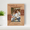 Family Is A Connection To Life Personalized Wooden Frame 4" x 6" Brown (Vertical)
