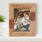 Family Is A Connection To Life Personalized Wooden Frame 5" x 7" Brown (Vertical)
