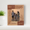 Our Family Is The Most Important Thing In The World Personalized Wooden Frame 3 1/2" x 5" Brown (Vertical)