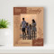 Our Family Is The Most Important Thing In The World Personalized Wooden Frame 4" x 6" Brown (Vertical)