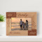 Our Family Is The Most Important Thing In The World Personalized Wooden Frame-6" x 4" Brown Horizontal