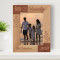Our Family Is The Most Important Thing In The World Personalized Wooden Frame 5" x 7" Brown (Vertical)