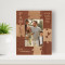 Family Personalized Wooden Frame 3 1/2" x 5" Brown (Vertical)