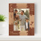 Family Personalized Wooden Frame 5" x 7" Brown (Vertical)