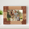 Family Personalized Wooden Frame-7" x 5" Brown Horizontal