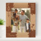 Family Personalized Wooden Frame 8" x 10" Brown (Vertical)