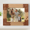 Family Personalized Wooden Frame-10" x 8" Brown Horizontal