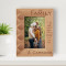 No Matter What Happens, A Family Will Always Have Your Back Personalized Wooden Frame 4" x 6" Brown (Vertical)