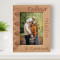 No Matter What Happens, A Family Will Always Have Your Back Personalized Wooden Frame 5" x 7" Brown (Vertical)