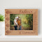 No Matter What Happens, A Family Will Always Have Your Back Personalized Wooden Frame-7" x 5" Brown Horizontal