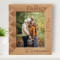 No Matter What Happens, A Family Will Always Have Your Back Personalized Wooden Frame 8" x 10" Brown (Vertical)