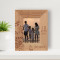 Family Means Nobody Gets Left Behind Or Forgotten Personalized Wooden Frame 3 1/2" x 5" Brown (Vertical)