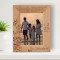 Family Means Nobody Gets Left Behind Or Forgotten Personalized Wooden Frame 5" x 7" Brown (Vertical)