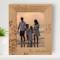 Family Means Nobody Gets Left Behind Or Forgotten Personalized Wooden Frame 8" x 10" Brown (Vertical)
