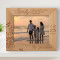 Family Means Nobody Gets Left Behind Or Forgotten Personalized Wooden Frame-10" x 8" Brown Horizontal