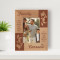 It Didn't Matter How Big Our House Was Personalized Wooden Frame 3 1/2" x 5" Brown (Vertical)