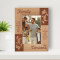 It Didn't Matter How Big Our House Was Personalized Wooden Frame 4" x 6" Brown (Vertical)