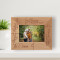 Super Mom, Best Dad, Cool Kids Personalized Wooden Frame-5" x 3 1/2" Brown Horizontal
