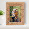 Super Mom, Best Dad, Cool Kids Personalized Wooden Frame 5" x 7" Brown (Vertical)