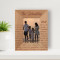 Family/ Household/ Generation/ Kids Personalized Wooden Frame 3 1/2" x 5" Brown (Vertical)