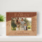 The Most Important Thing In The World Is Family And Love Personalized Wooden Frame-6" x 4" Brown Horizontal