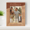 The Most Important Thing In The World Is Family And Love Personalized Wooden Frame 5" x 7" Brown (Vertical)