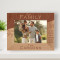 The Most Important Thing In The World Is Family And Love Personalized Wooden Frame-7" x 5" Brown Horizontal