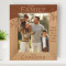 The Most Important Thing In The World Is Family And Love Personalized Wooden Frame 8" x 10" Brown (Vertical)
