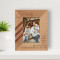 It Didn't Matter How Big Our House Was, It Mattered That There Was Love In It Personalized Wooden Frame 3 1/2" x 5" Brown (Vertical)