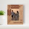 Families Are The Compass That Guides Us Personalized Wooden Frame 3 1/2" x 5" Brown (Vertical)
