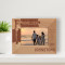 Families Are The Compass That Guides Us Personalized Wooden Frame-5" x 3 1/2" Brown Horizontal