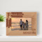 Families Are The Compass That Guides Us Personalized Wooden Frame-6" x 4" Brown Horizontal