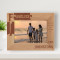 Families Are The Compass That Guides Us Personalized Wooden Frame-7" x 5" Brown Horizontal