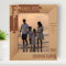 Families Are The Compass That Guides Us Personalized Wooden Frame 8" x 10" Brown (Vertical)