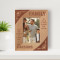 So Much Of What Is Great Has Sprung From The Closeness Of Family Ties Personalized Wooden Frame 3 1/2" x 5" Brown (Vertical)