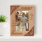So Much Of What Is Great Has Sprung From The Closeness Of Family Ties Personalized Wooden Frame 4" x 6" Brown (Vertical)