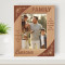 So Much Of What Is Great Has Sprung From The Closeness Of Family Ties Personalized Wooden Frame 5" x 7" Brown (Vertical)