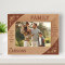 So Much Of What Is Great Has Sprung From The Closeness Of Family Ties Personalized Wooden Frame-7" x 5" Brown Horizontal