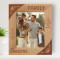 So Much Of What Is Great Has Sprung From The Closeness Of Family Ties Personalized Wooden Frame 8" x 10" Brown (Vertical)