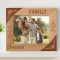 So Much Of What Is Great Has Sprung From The Closeness Of Family Ties Personalized Wooden Frame-10" x 8" Brown Horizontal